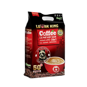 Cà phê hòa tan LuwakKing Coffee 3in1 – túi 16(g) x 52 que