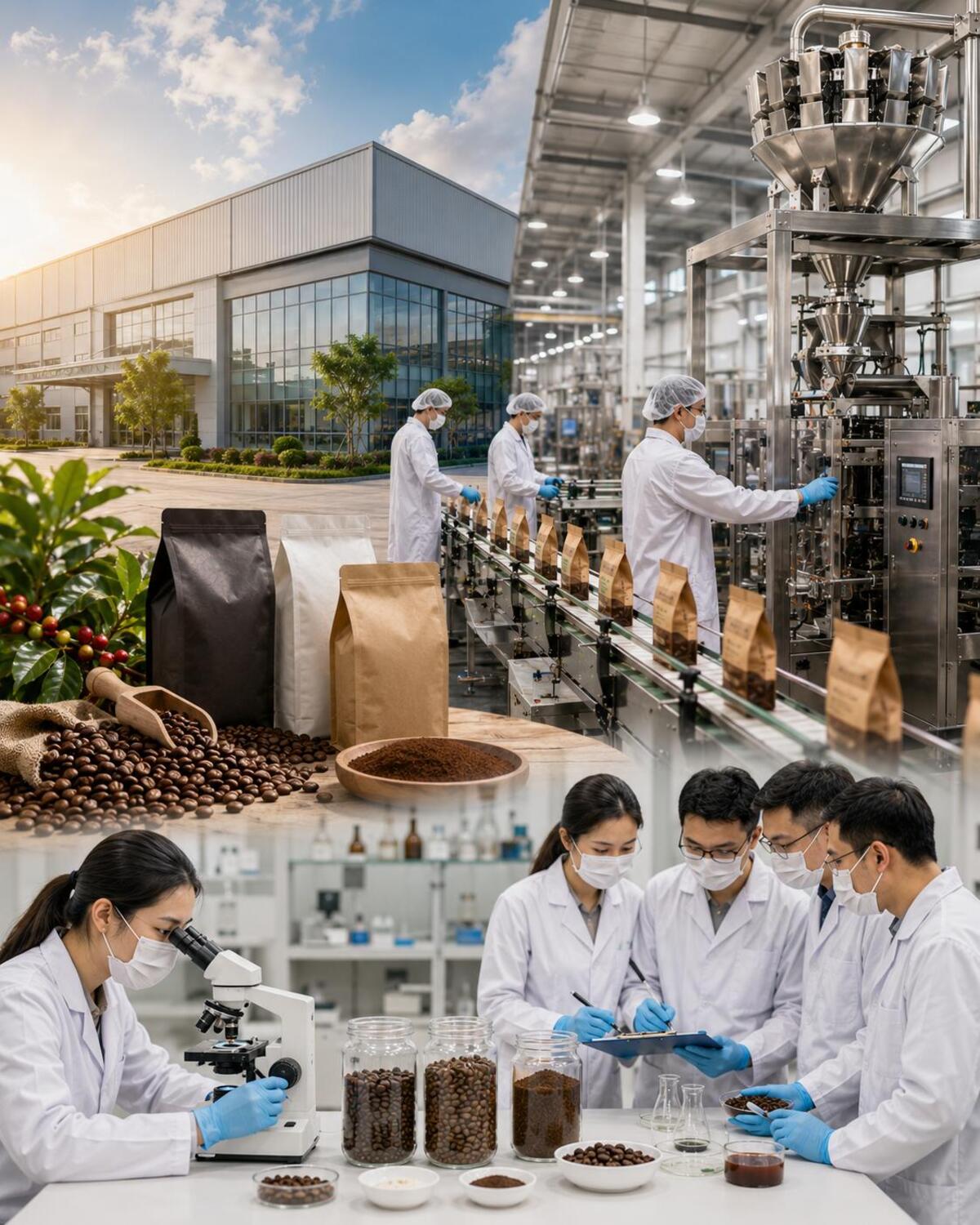 Nhà máy gia công cà phê OEM ODM ORGANIC FOOD tại Việt Nam
